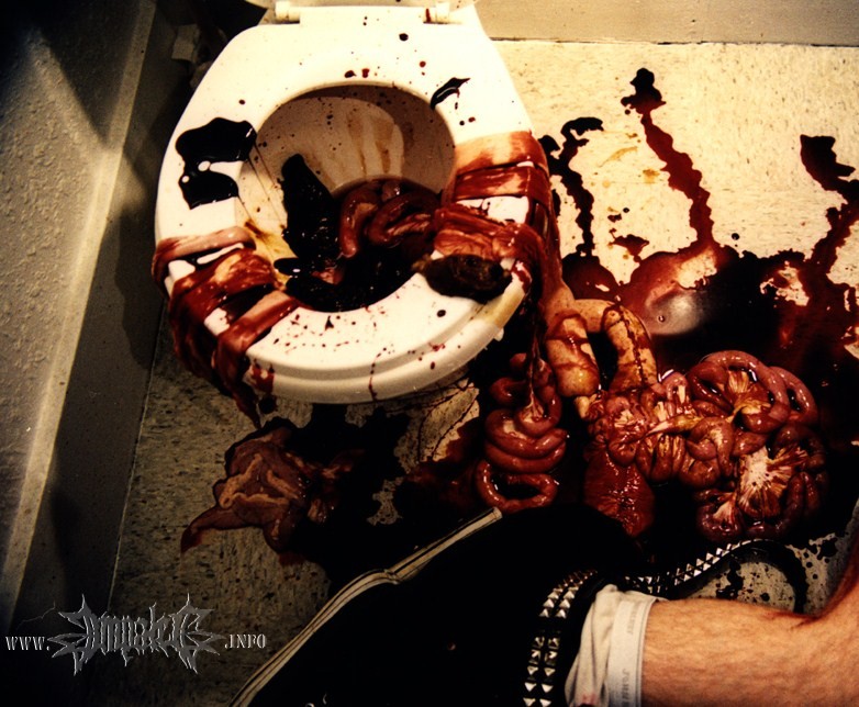 Impaled 2 Color Band Sticker