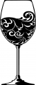 wine glass die cut decal 2