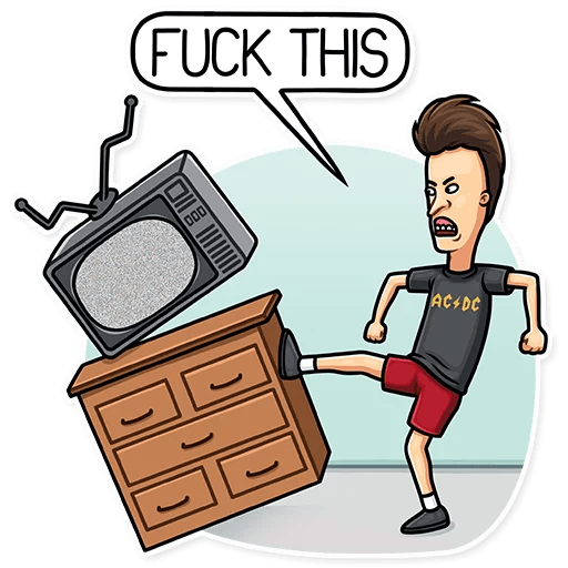 beavis and butthead mtv funny cartoon sticker_7