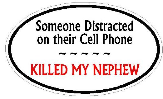 DISTRACTED DRIVER OVAL - Nephew