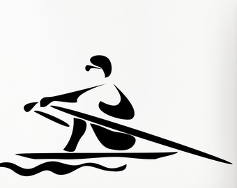 rowing boating decal