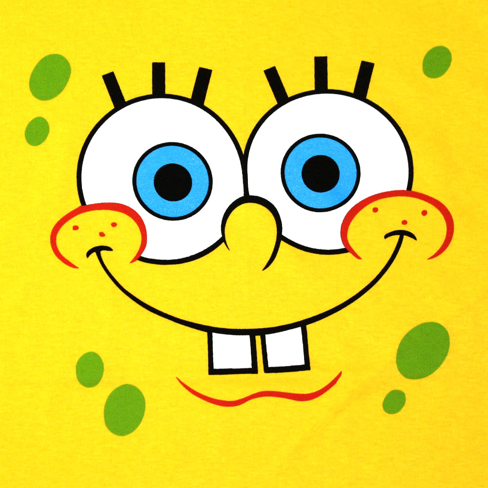 sbob squarepants square sticker