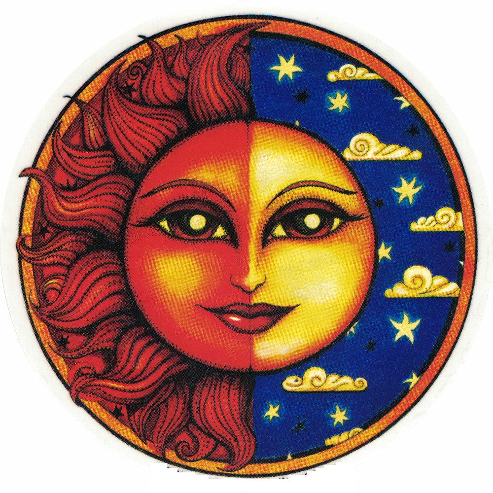 SUN AND MOON STICKER 1
