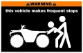 Warning Quad Stops Sticker Pack