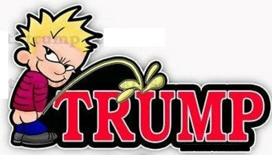 2020 PEE ON TRUMP STICKER