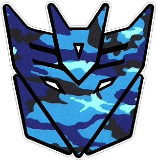 Camo BLUE Decepticon