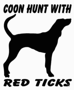 Coon Hunting Vinyl Diecut Car Decal