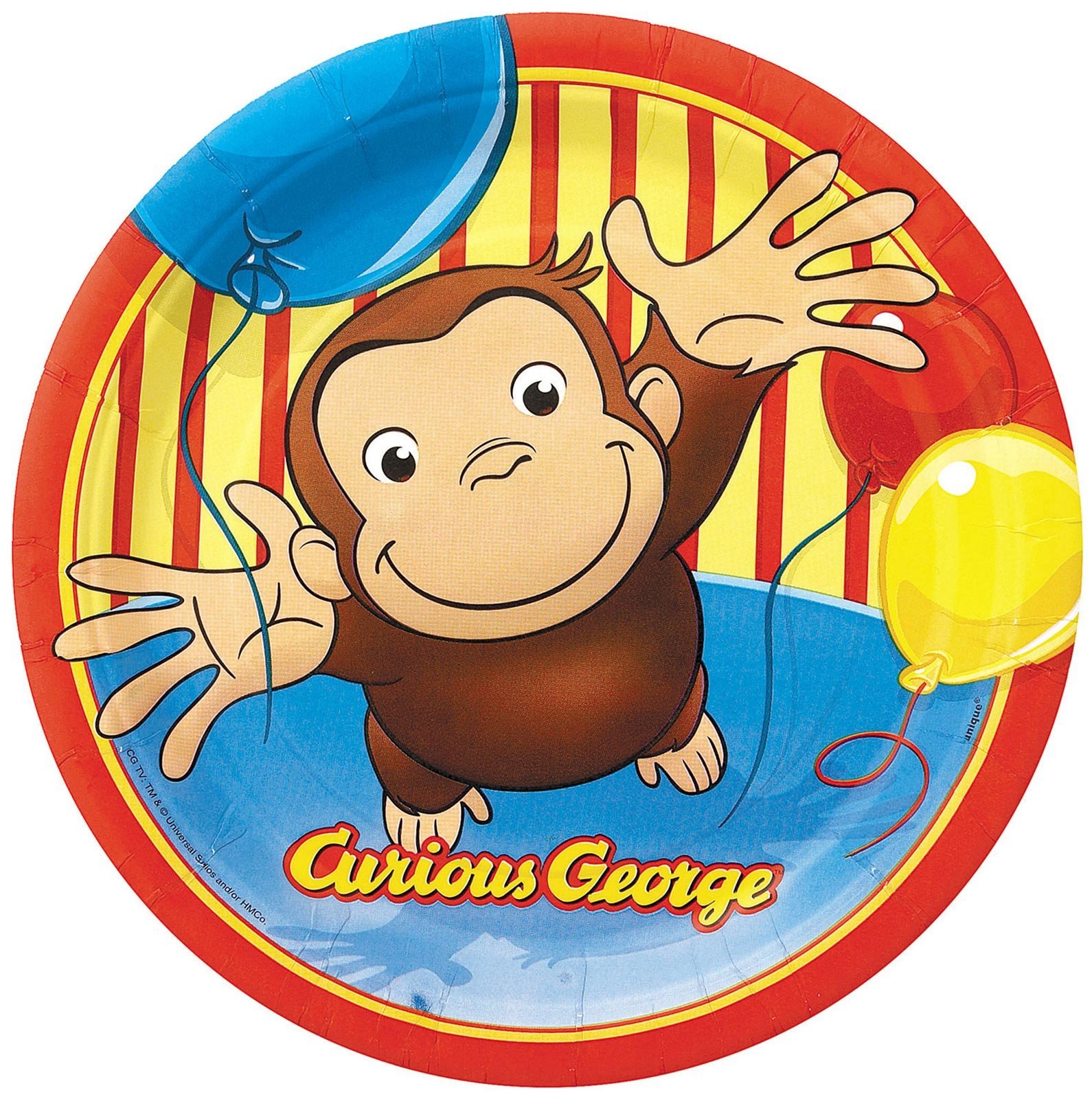 Curious George Circular Decal