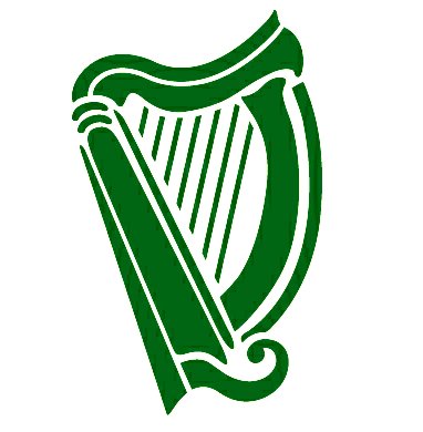 Harp Music Symbol Die Cut Decal