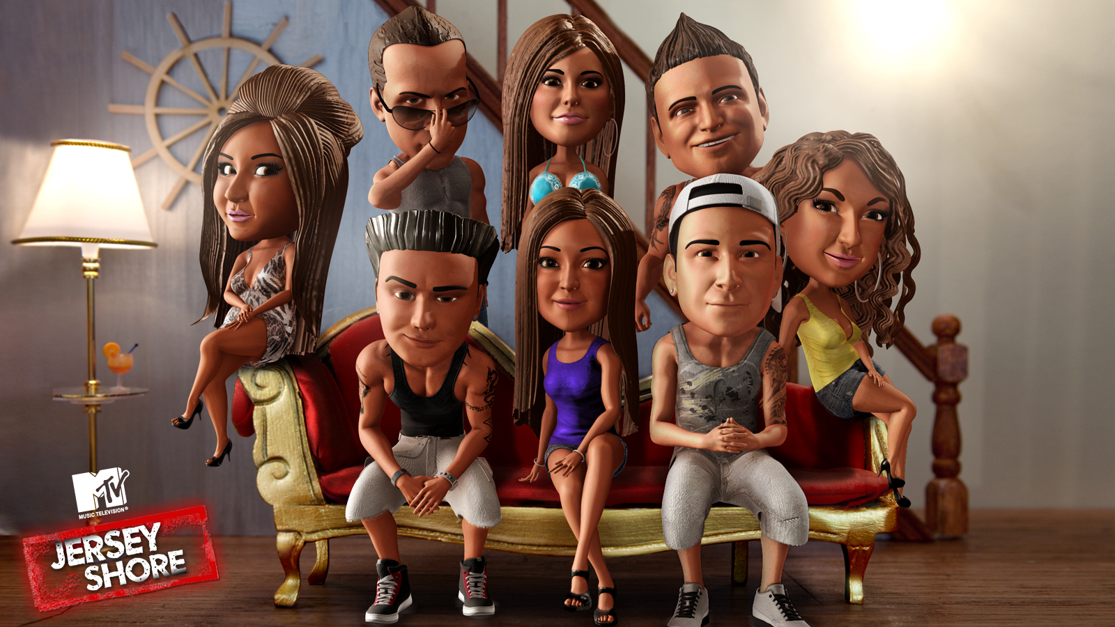 Jersey Shore Wallpaper Sticker 07