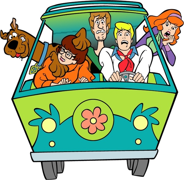 SCOOBY VAN GROUP STICKER FUN ONE