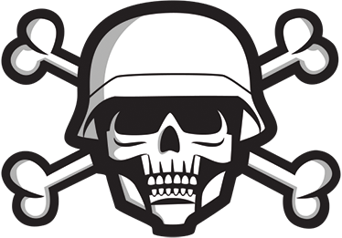 skull-crossbones military-sticker