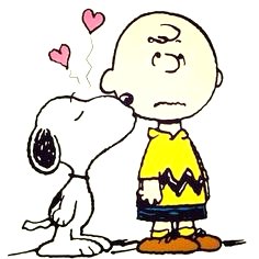 snoopy kiss charlie-brown