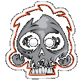 Zombie Head Sticker