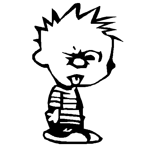 Calvin Sourpuss Decal