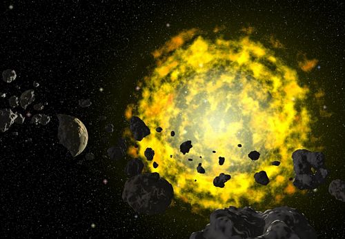 3D Stars and Space Wall Decals 06