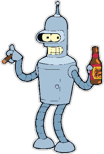 Bender Party Down Sticker