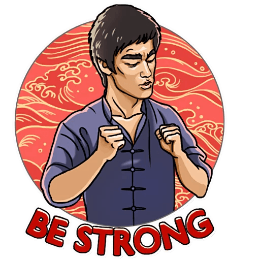 bruce dragon lee celebrity sticker_13