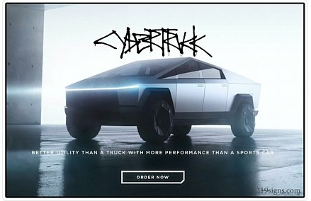 CYBERTRUCK PHOTO STICKER 13