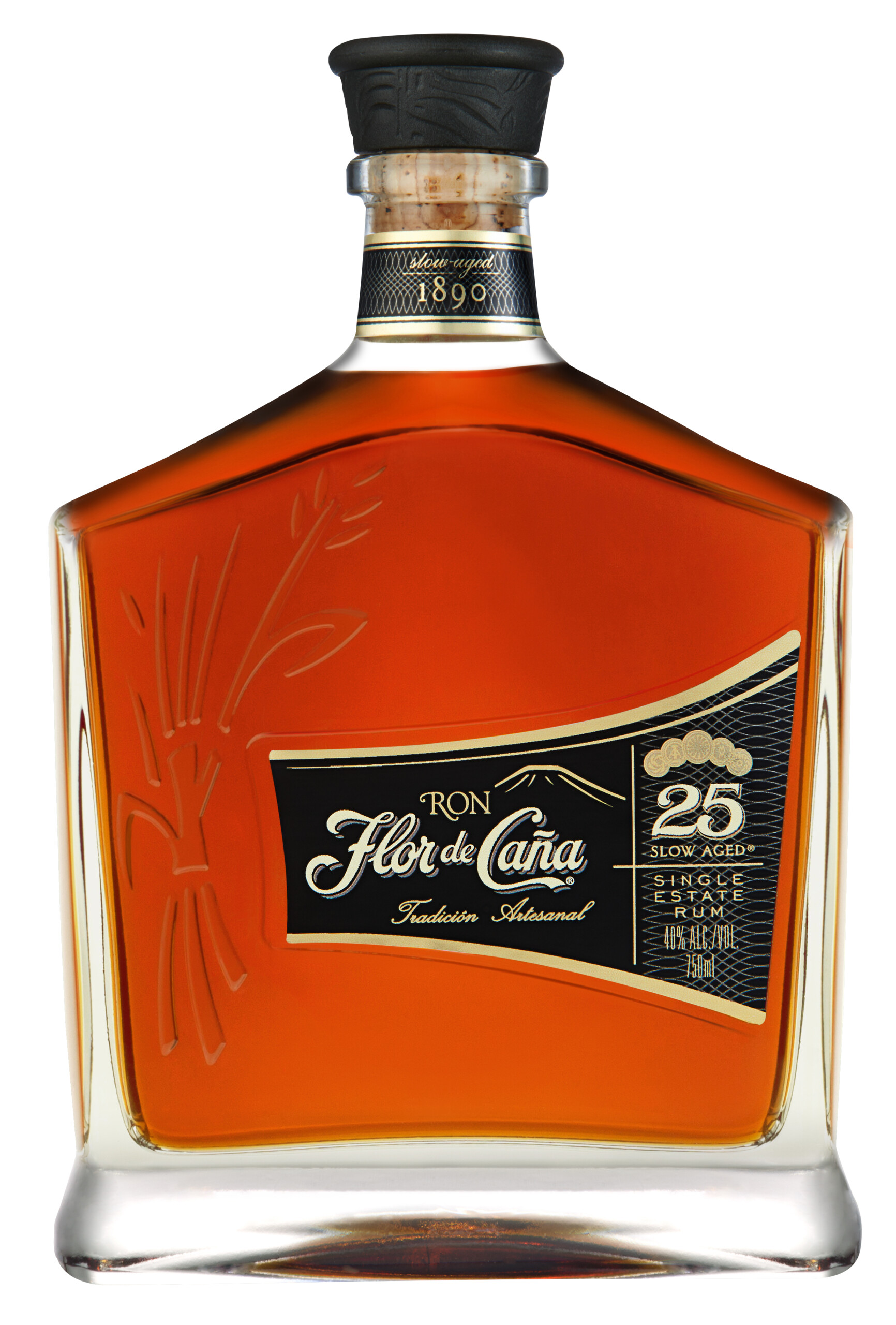 Flor de Cana Ultra Premium Centenario Bottle Shaped Sticker