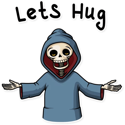 friendly death_grim reaper sticker 27