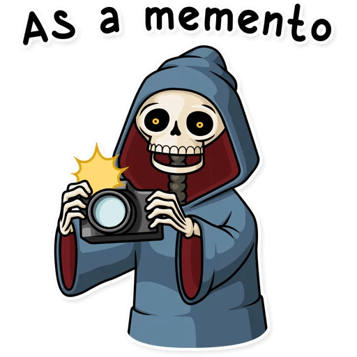 friendly death_grim reaper sticker 30
