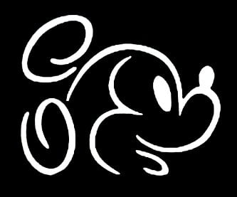 Mickey Face Decal Sticker