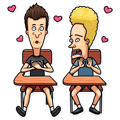 beavis and butthead mtv funny cartoon sticker_2