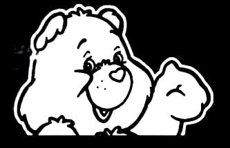 Care Bear Waving Decal Sticker