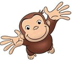Curious George Sticker