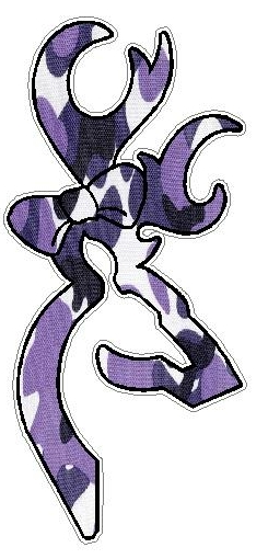 DEER HEAD BOW FILLS Purple Camo