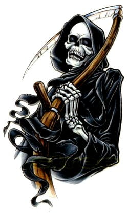 Grim Reaper Decal Sticker 2