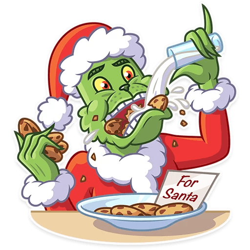 grinch stole christmas_cartoon sticker 18