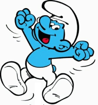Happy Smurf Decal