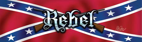 RWG rebel flag with guns rear window see thru graphic
