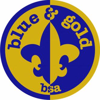 BSA blue and gold LOGO STICKER