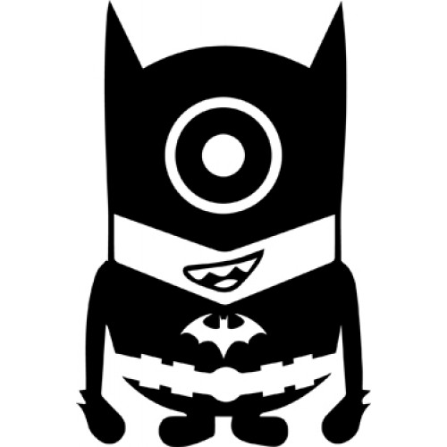Minion Batman Die Cut Car Decal