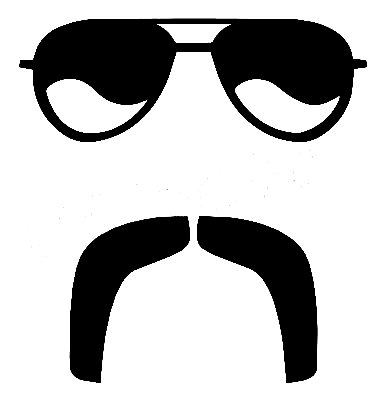 Mustache Face Sticker 26