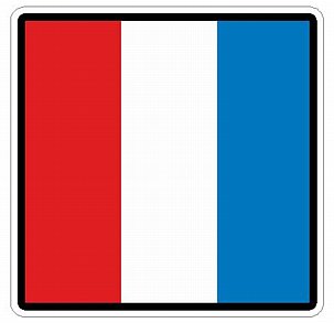 Nautical Flag Alphabet T