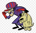 wacky races muttley-dick-dastardly-sticker 2